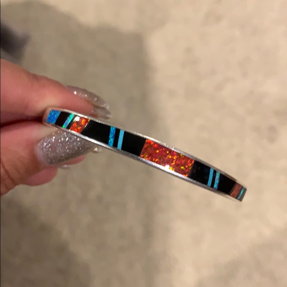 AUTHENTIC Turquoise & Opal Cuff